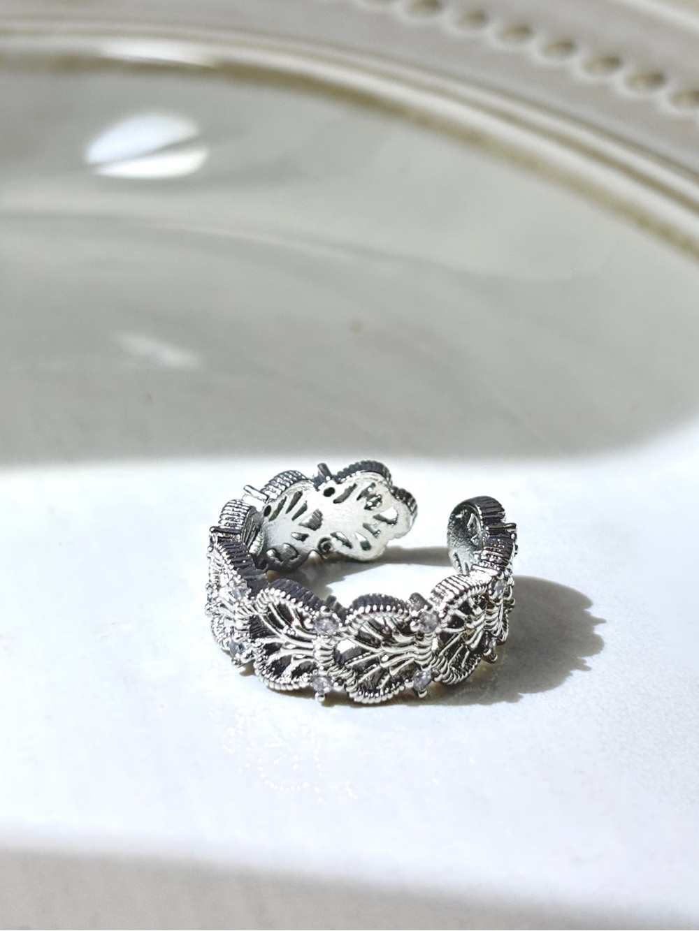 Vintage-Inspired Adjustable Ring - Women's Jewelry